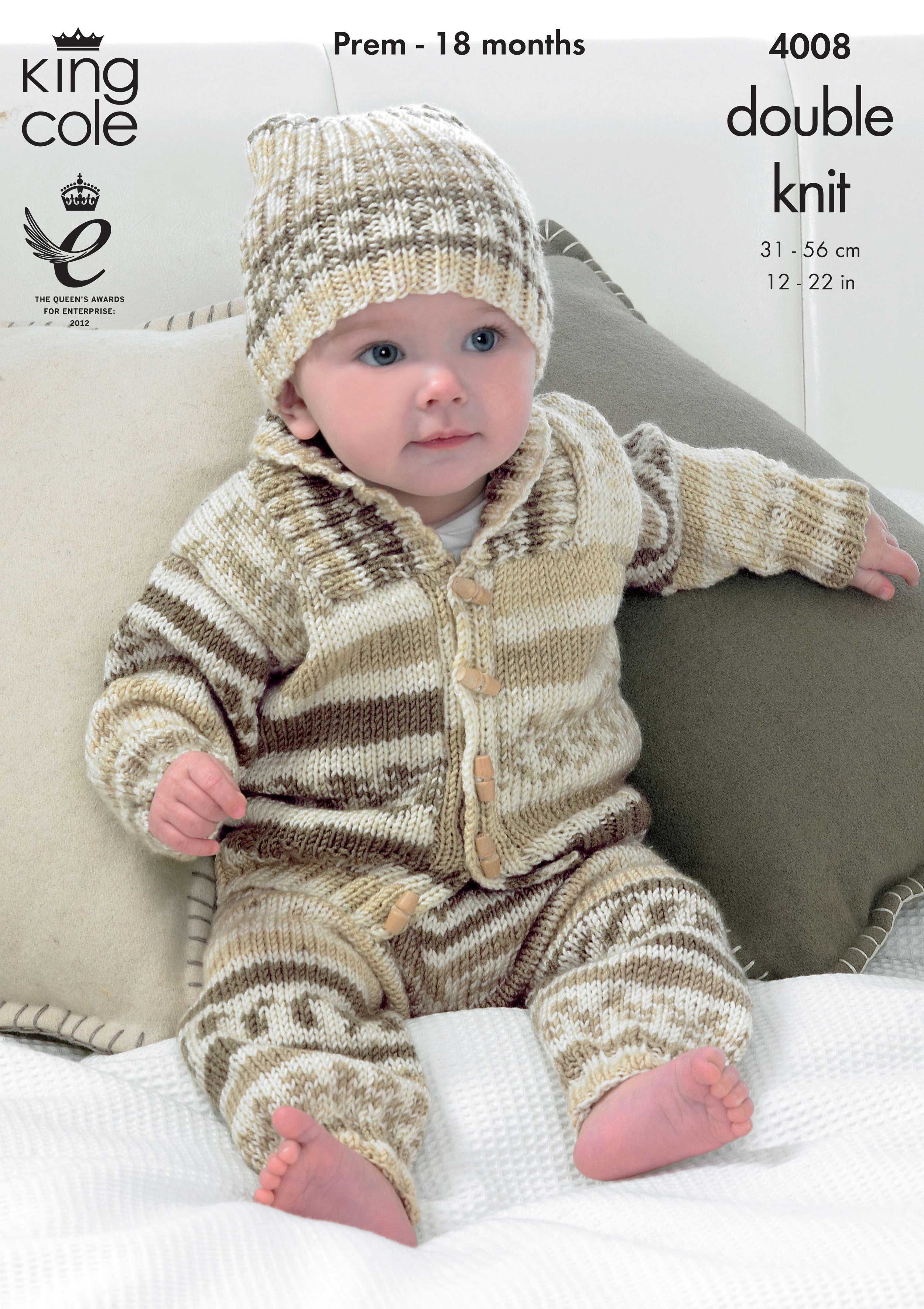 Easy to Follow Outdoor Set Knitted with Cherish DK Knitting Patterns