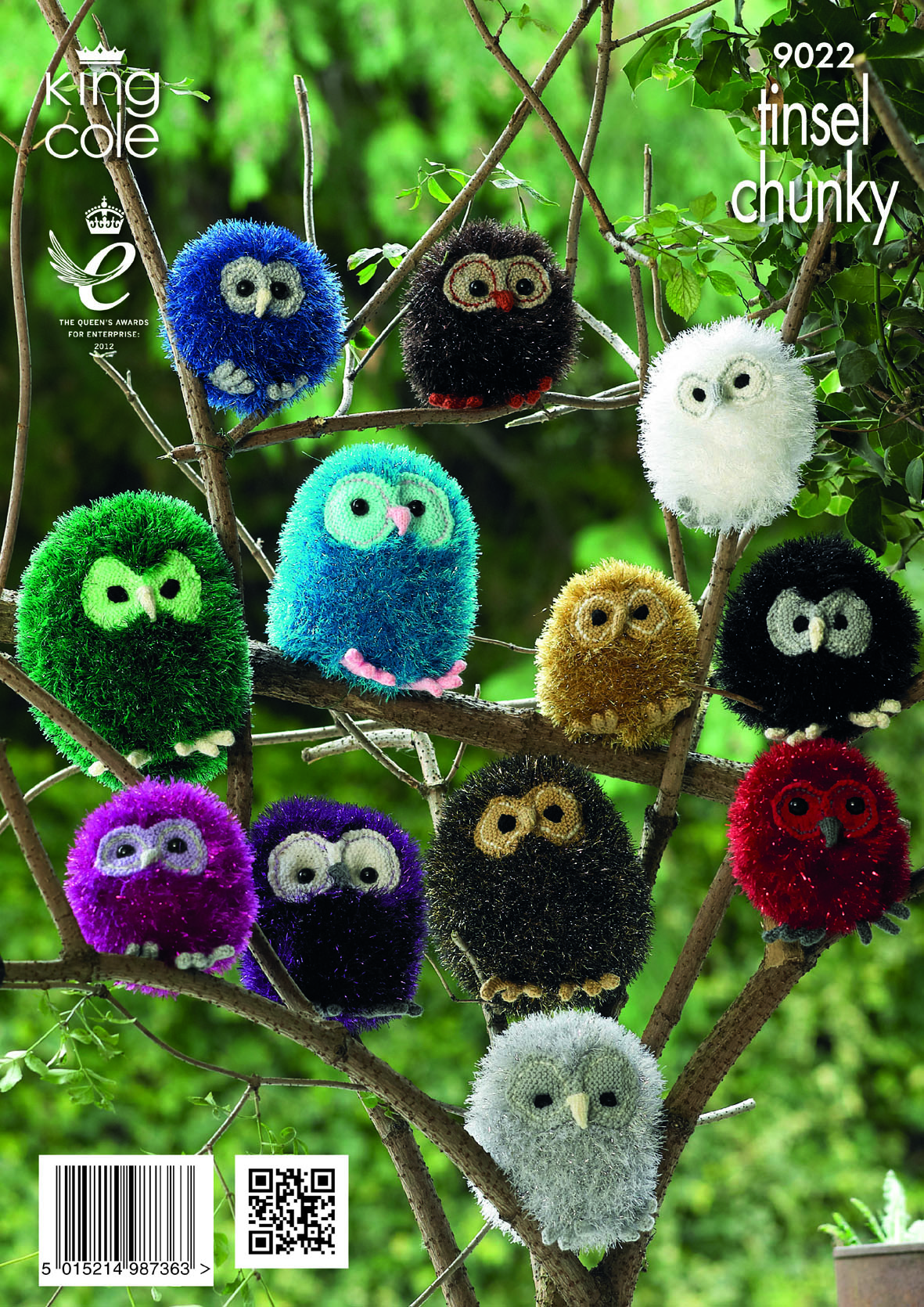 Easy to Follow Owls Knitted with Tinsel Chunky & Dollymix DK Knitting