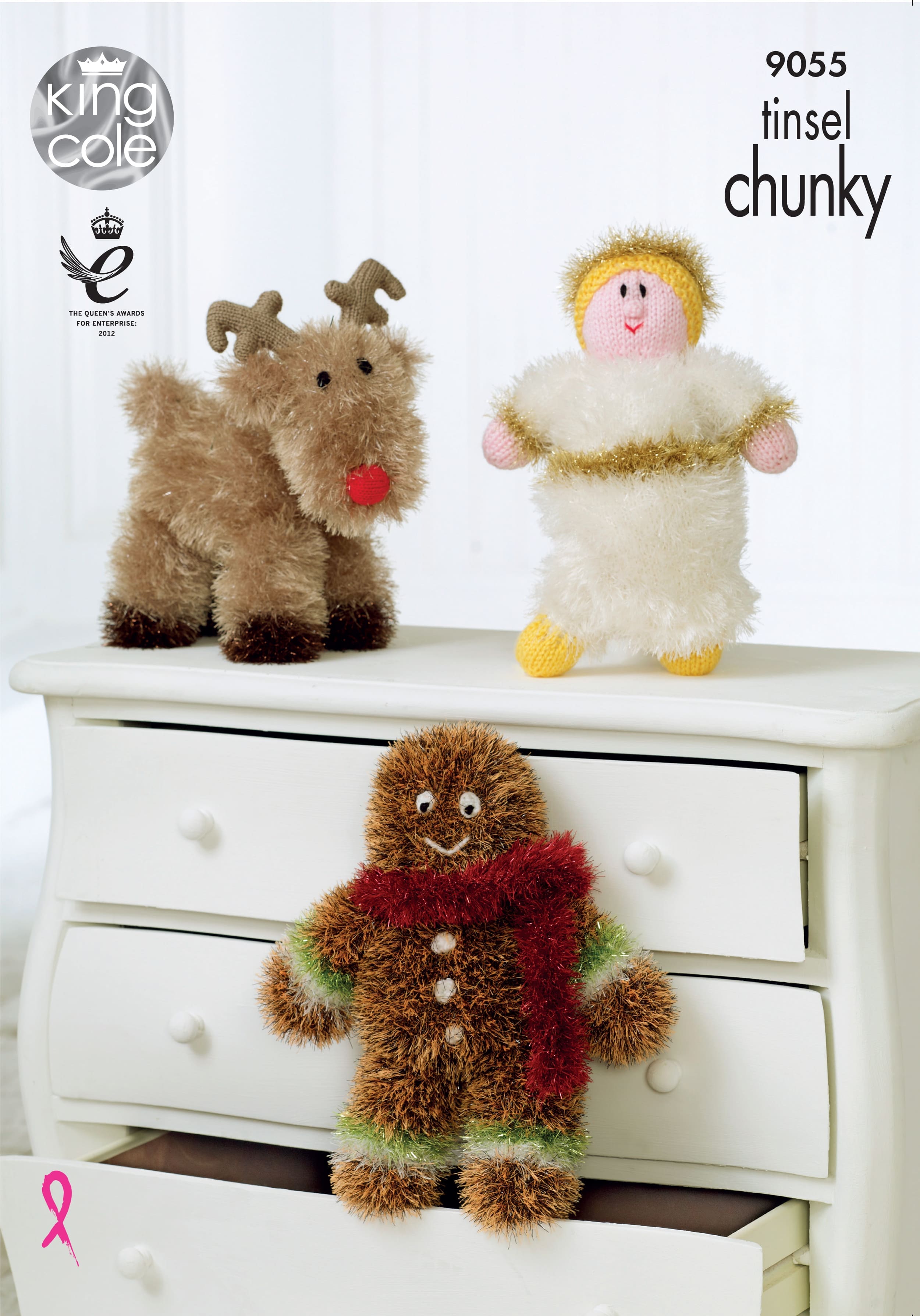 Easy to Follow Tinsel Chunky Christmas Knitting Patterns King Cole