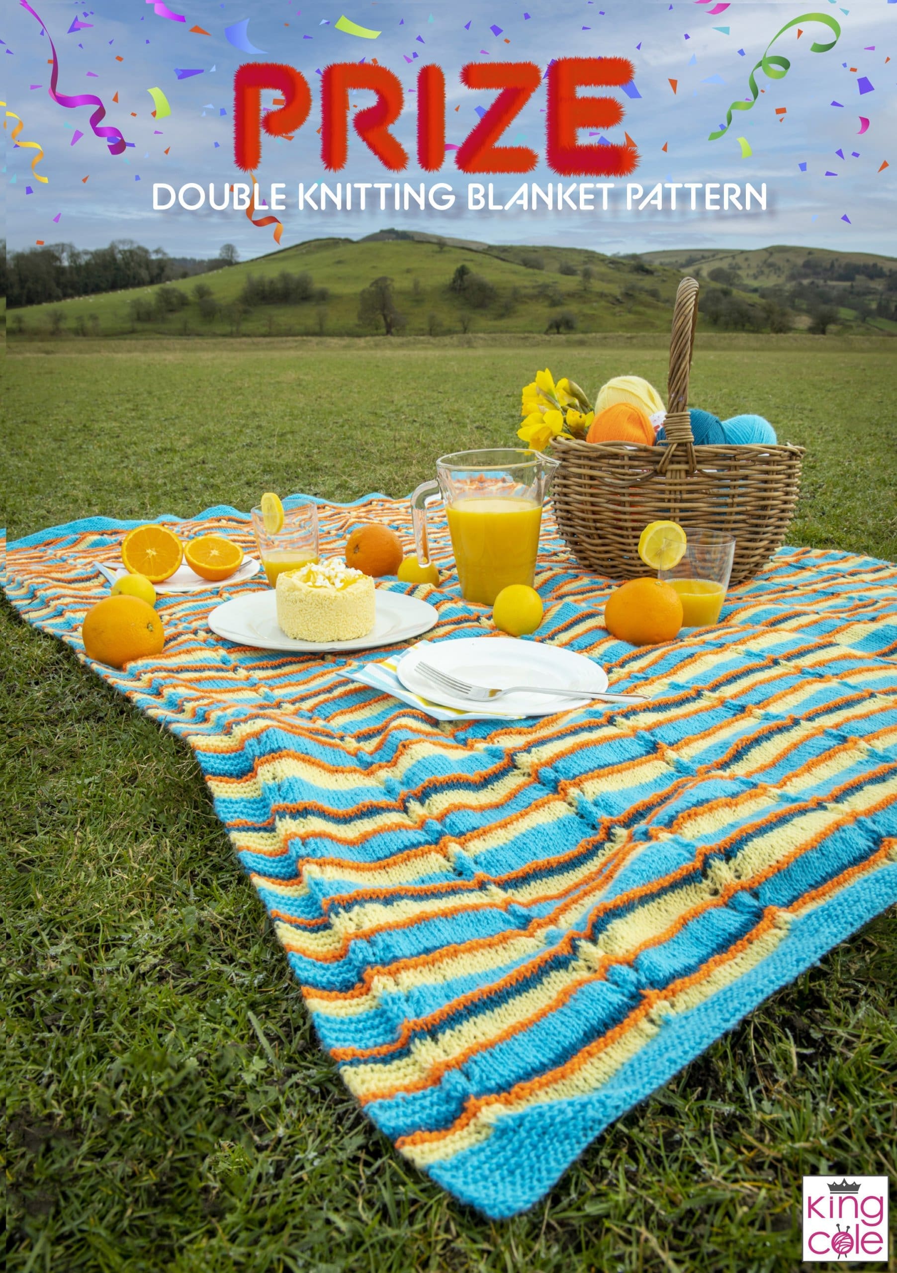 Easy to Follow Prize DK Blanket Pattern Knitting Patterns King Cole